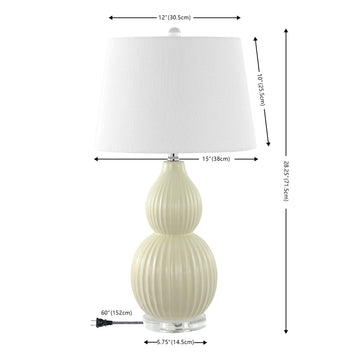 Thatcher 28.25" Ceramic LED Table Lamp - JONATHAN Y